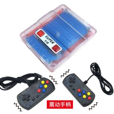 super VIB-TV Vibrating controller SNES Vibrating Red and White Console Home FC
