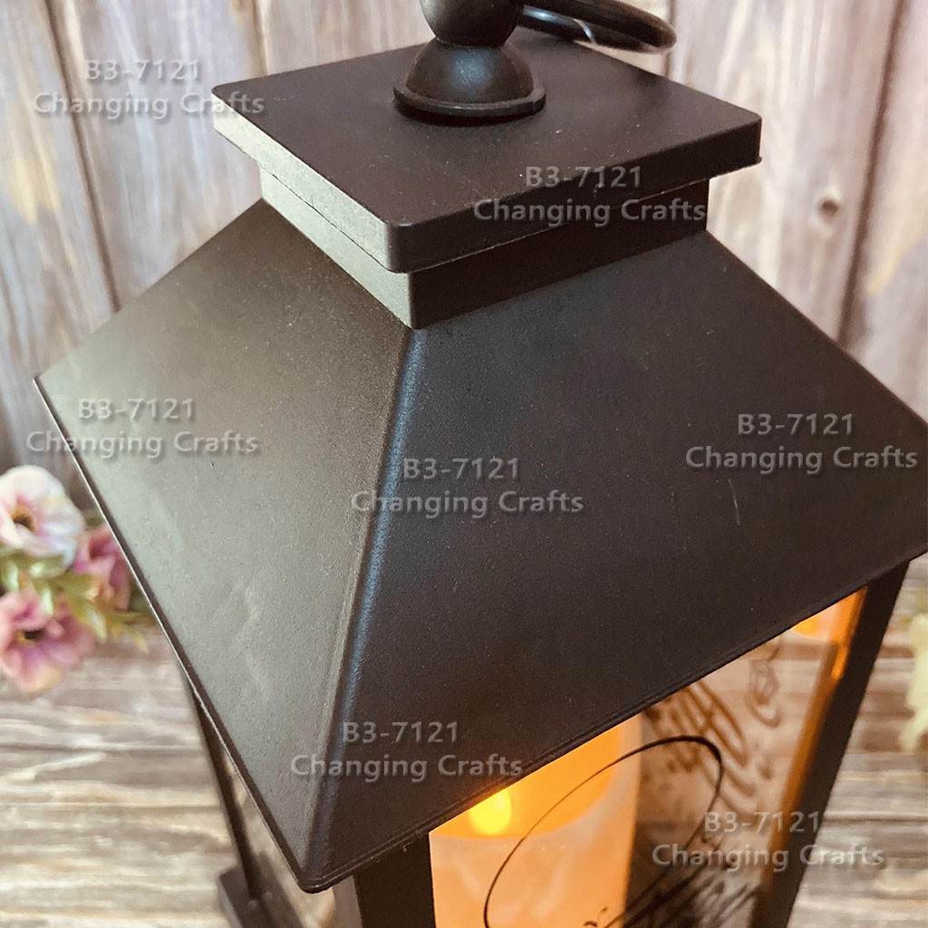 ramadan LED outdoor lawn garden Christmas usb Halloween Ramadan plastic candle wind lamp detail image 6