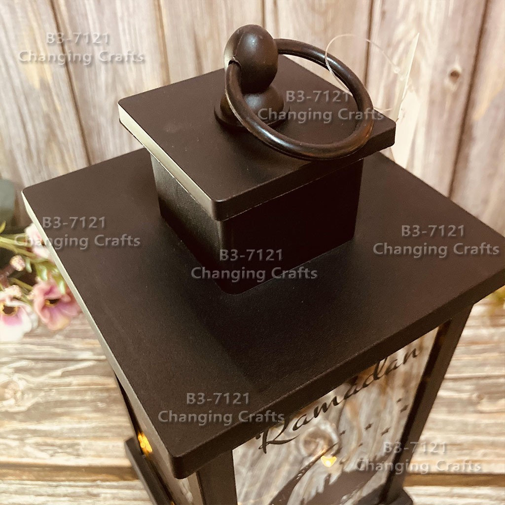 ramadan LED outdoor lawn garden Christmas usb Halloween Ramadan plastic candle wind lamp detail image 2