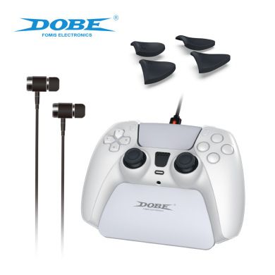 مقابض PS5 + 8 + مجموعة مقابض + مفتاح الزناد + سدادات شحن + سدادات الرأس Item Picture