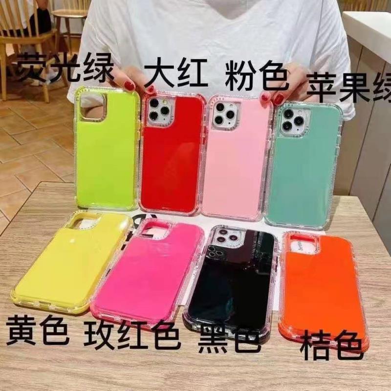 糖果色二合一手机壳保护套 TPU+PC