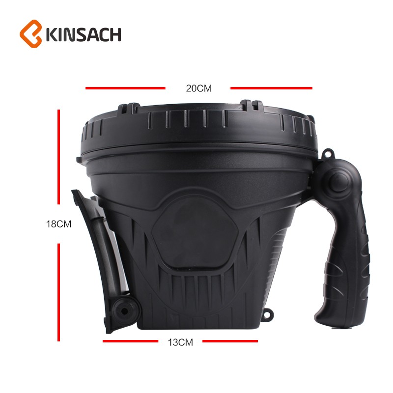 Charging portable lamp, outdoor lighting flashlight, led high-intensity long-range spotlight, high-intensity searchlight detail image 2