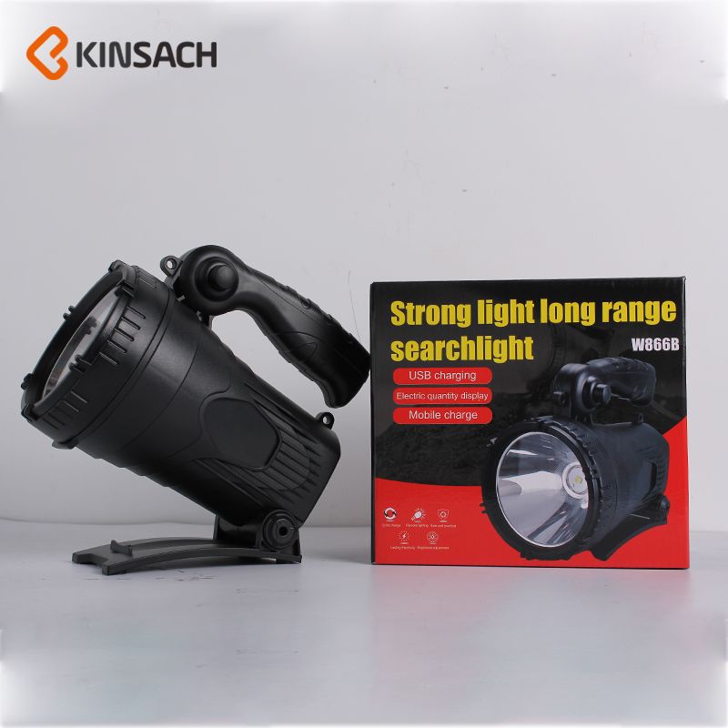 led high-intensity long-range charging portable lamp, outdoor lighting flashlight, spotlight, high-intensity searchlight Application Scenario