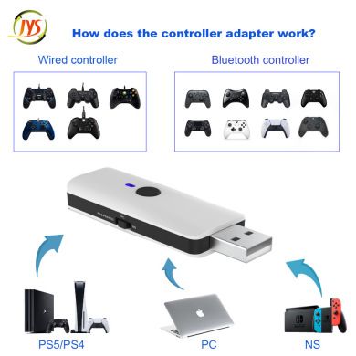 PS5 Controller converter PS5/PS4/switch/PC/P3 host wired + wireless Bluetooth controller converter