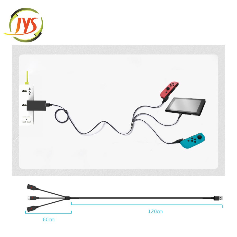 JYS Switch三合一充电线 joycon小手柄充电线switch主机充电线详情图3