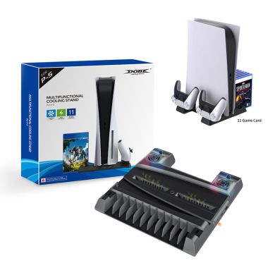 PS5 console multi-function fan base PS5 gamepad Charger tray fan TP5-0593