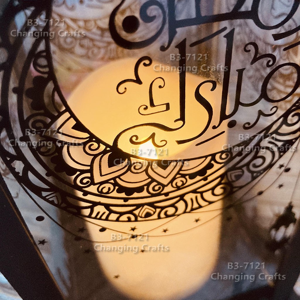 Cross-border Saudi Arabia Ramadan Festival LED light strings, candles, wind lanterns, festival ornaments, Ramadan patterns, party gatherings detail image 11