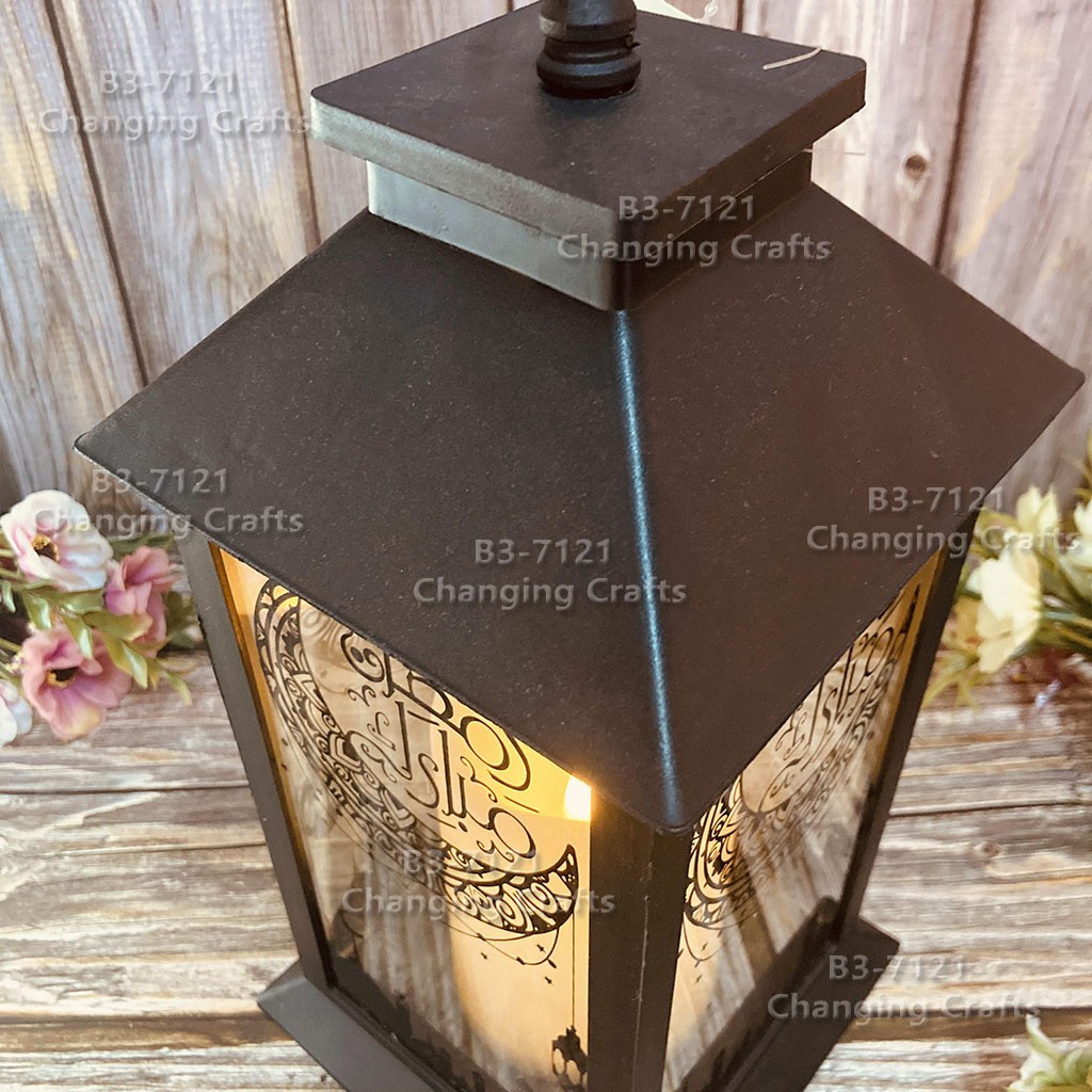 Cross-border Saudi Arabia Ramadan Festival LED light strings, candles, wind lanterns, festival ornaments, Ramadan patterns, party gatherings detail image 12