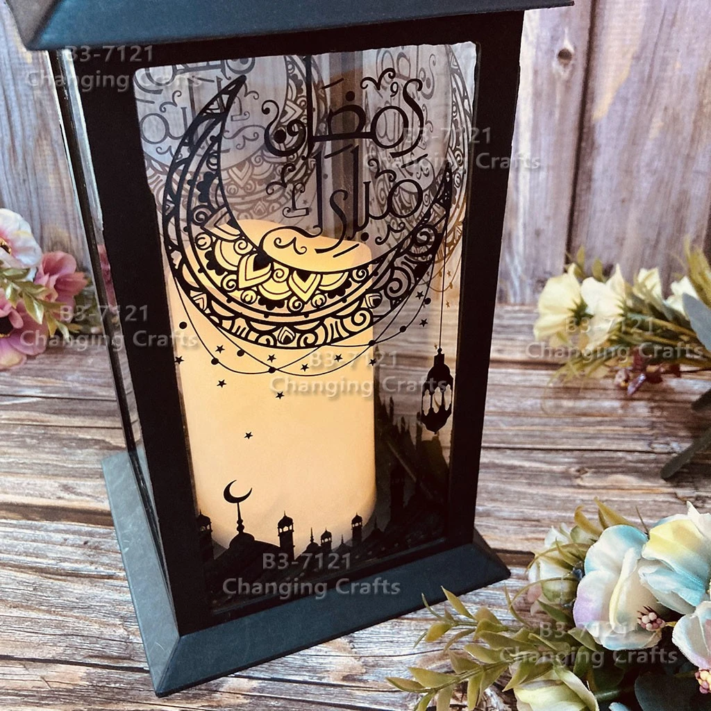 Cross-border Saudi Arabia Ramadan Festival LED light strings, candles, wind lanterns, festival ornaments, Ramadan patterns, party gatherings detail image 13