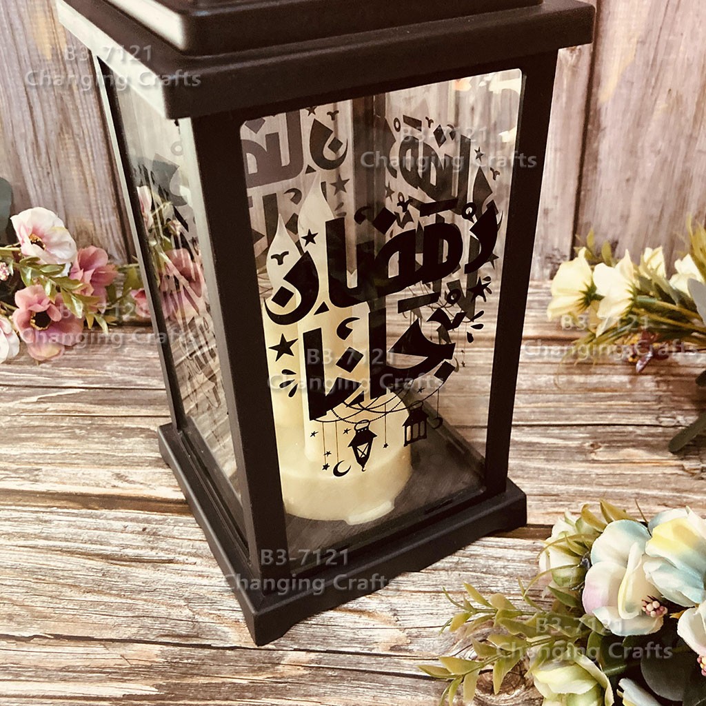 Cross-border Saudi Arabia Ramadan Festival LED light strings, candles, wind lanterns, festival ornaments, Ramadan patterns, party gatherings detail image 7