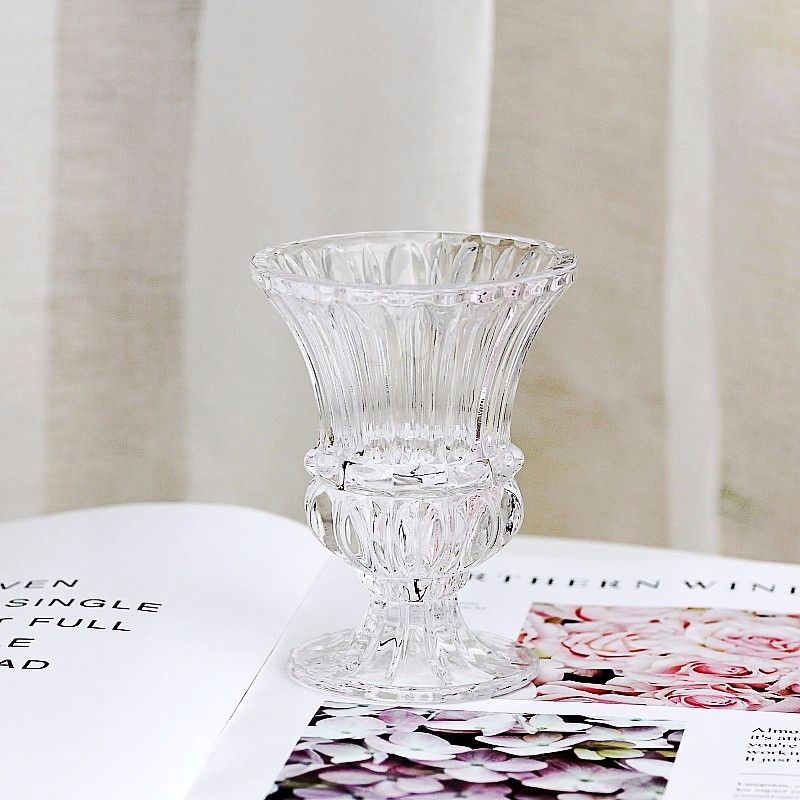 Nordic European style transparent glass candlestick thumbnail