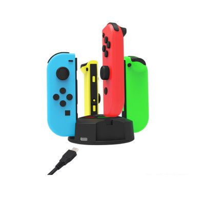 DOBE Switch 手柄圆形充电座充 Joy-Con 小手柄四充座充细节图