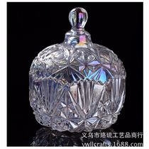 High-grade post-modern lucid crystal glass candy jar storage jar Art Deco display storage jar