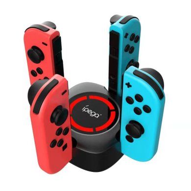PG-9177Switch Wizard four-charge base JoyCon left and right small handle seat charging NS handle charging seat charging