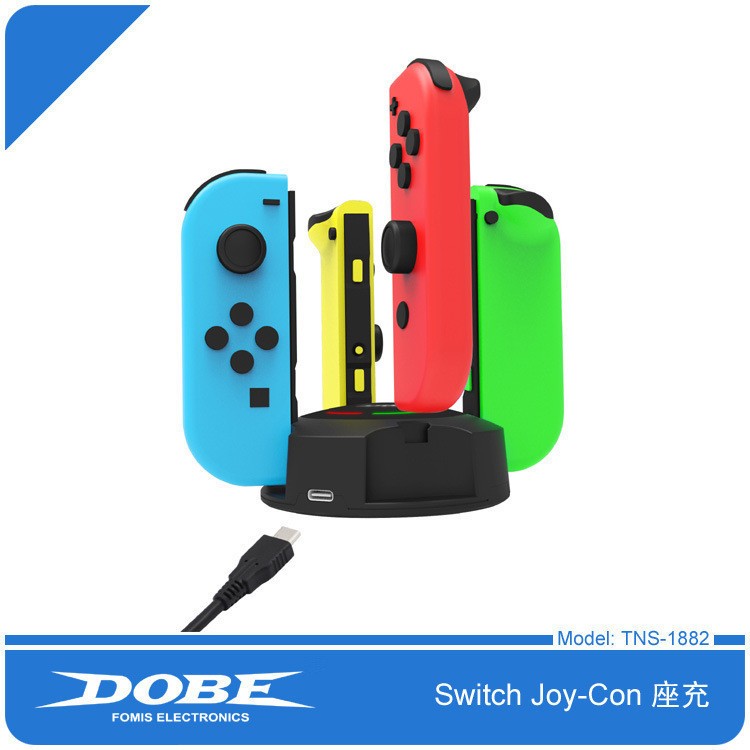 Switch小手柄四充NS手柄充电器joy-con左右手柄充电底座TNS-1882详情图4