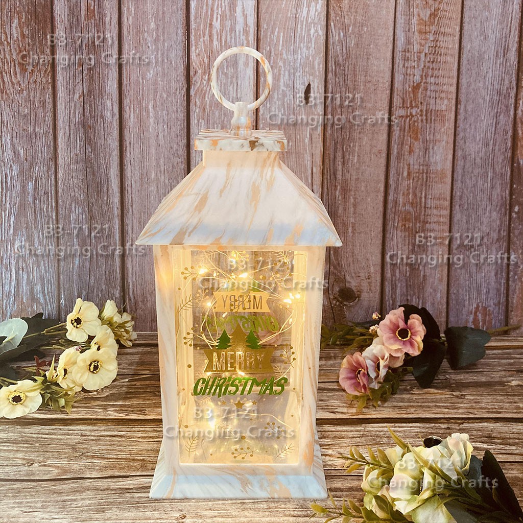 Factory direct sales of European-style Christmas wind lights, LED light-emitting lanterns, decorative handicrafts, Ramadan Festival home party ornaments detail image 6