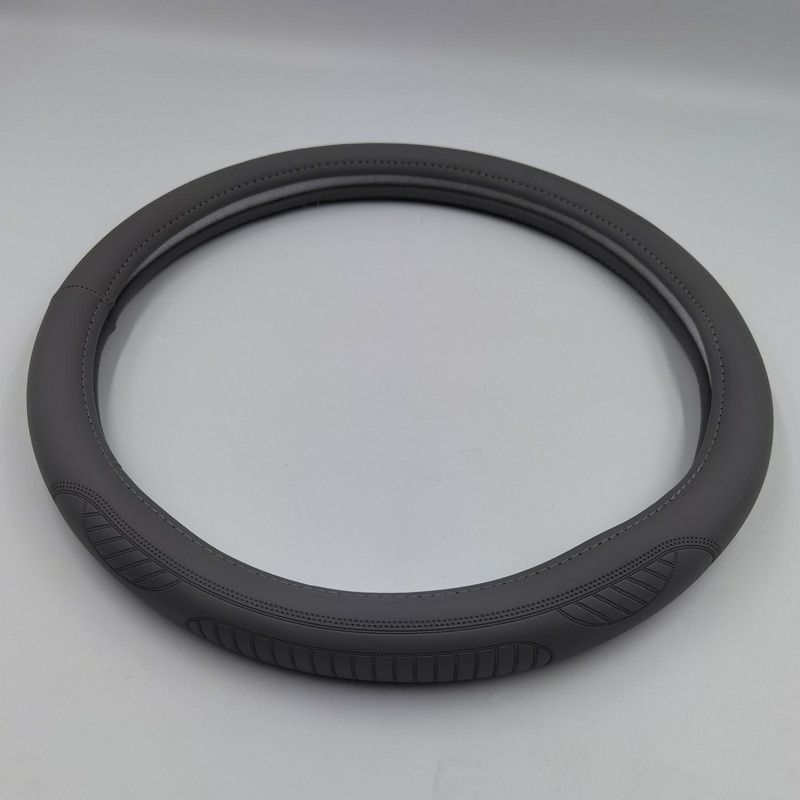 汽车用品外贸出口轿车通用汽车方向盘套通用压花把套M号非真皮细节图
