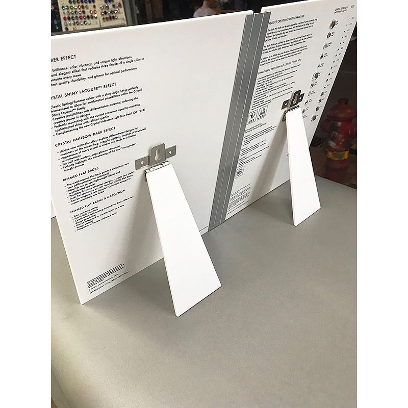 Swarovski color card flat-bottom diamond, double-sided color card, DIY nail drill, color matching sample, flat-bottom water diamond Specification image