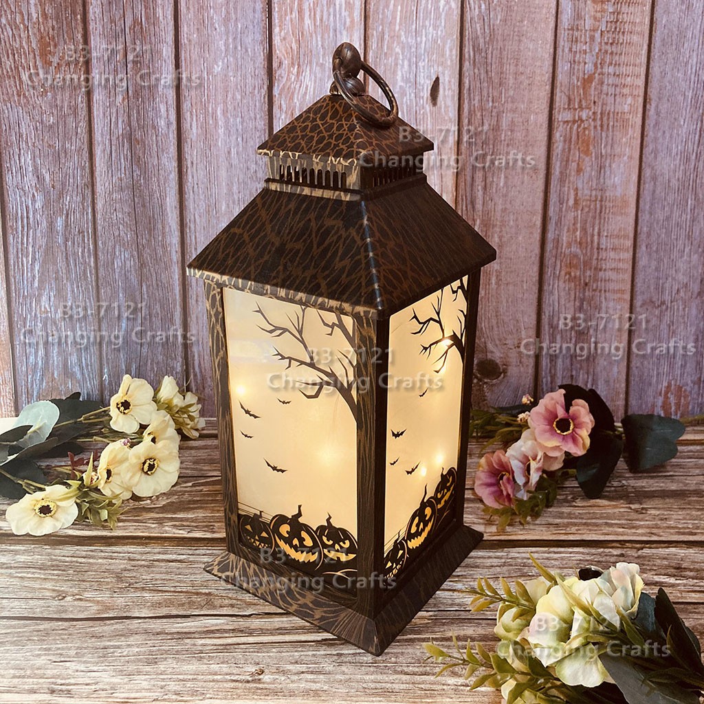 Factory direct sales of European-style Christmas wind lights, LED light-emitting lanterns, decorative handicrafts, Ramadan Festival home party ornaments detail image 2