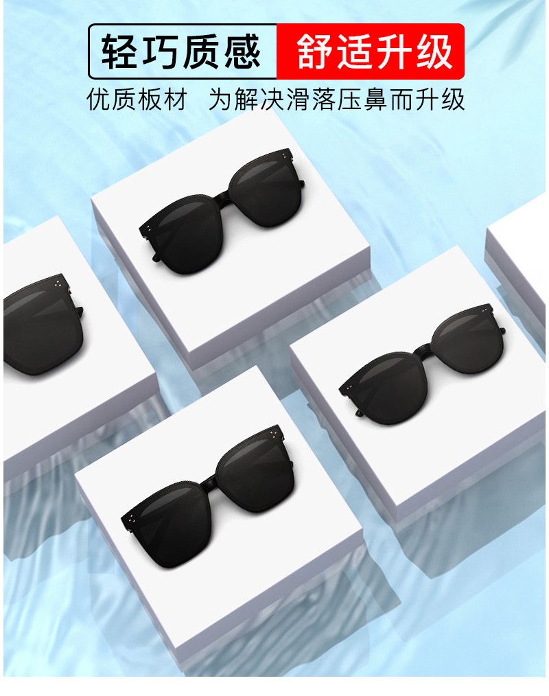 2021年新款男女潮复古眼镜偏光板材太阳镜详情图1