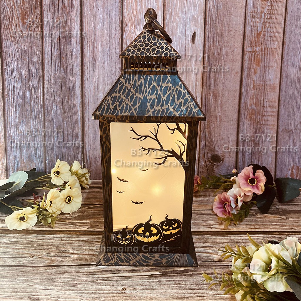 Factory direct sales of European-style Christmas wind lights, LED light-emitting lanterns, decorative handicrafts, Ramadan Festival home party ornaments detail image 1