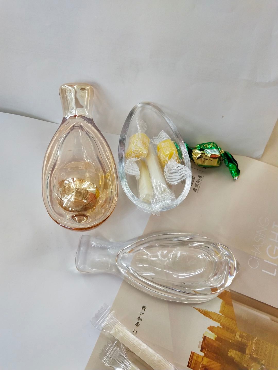 复古小鸟玻璃糖缸水晶糖果罐带盖收纳罐精致ins风化妆品收纳装饰摆件                           详情图7