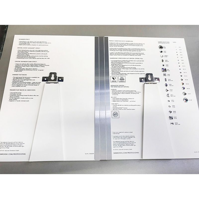 Swarovski color card flat-bottom diamond, double-sided color card, DIY nail drill, color matching sample, flat-bottom water diamond details Picture