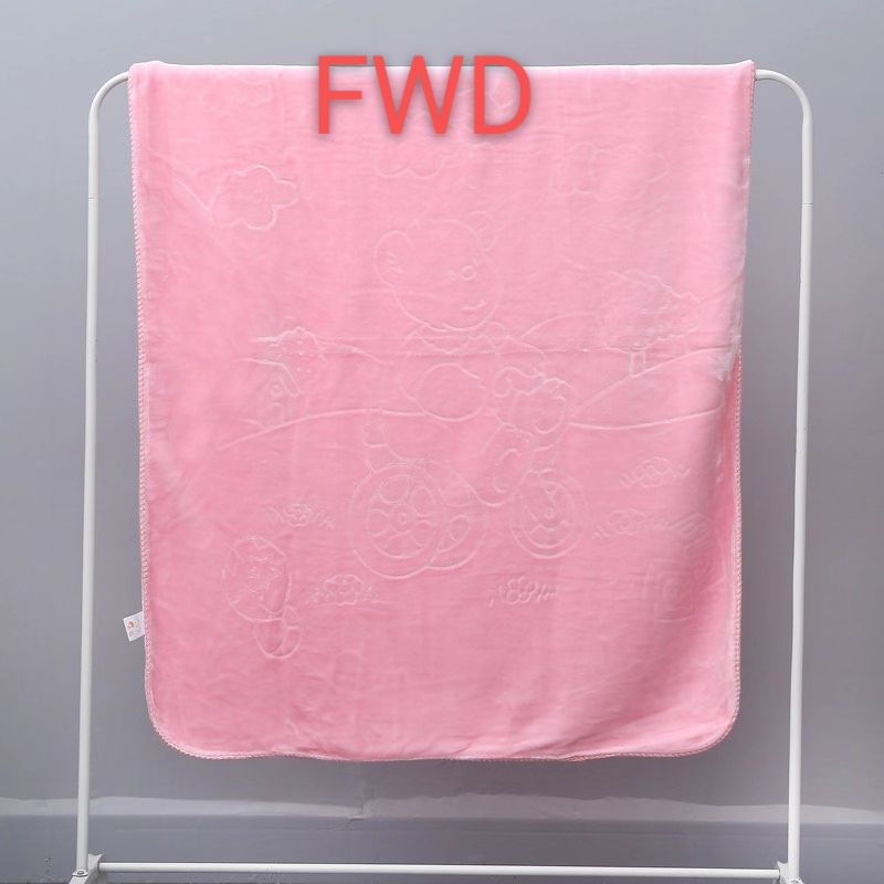 Bedding, children's blanket, solid color embossed children's blanket, plain children's blanket, children's blanket, cover blanket Specification image