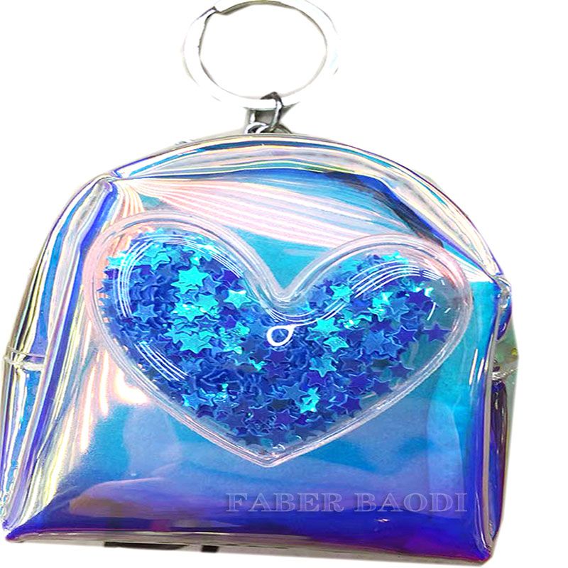Faber Baodi BD210317-1 Love peach coin wallet key chain full figure