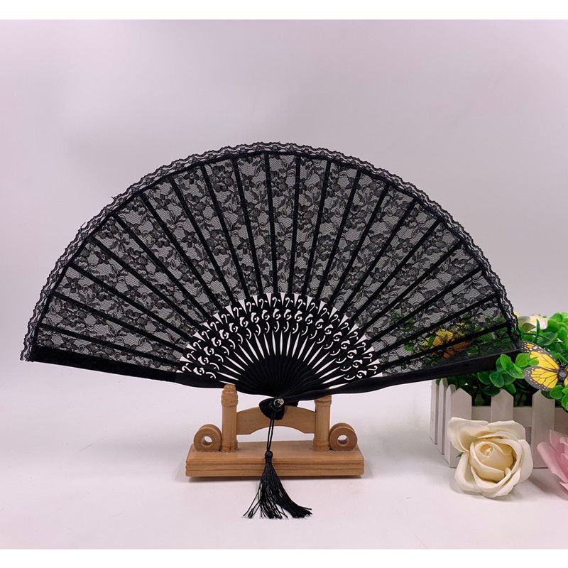 欧式结婚蕾丝扇  小巧名媛镂空女扇  全竹扇骨礼品扇子 古风  折扇定制