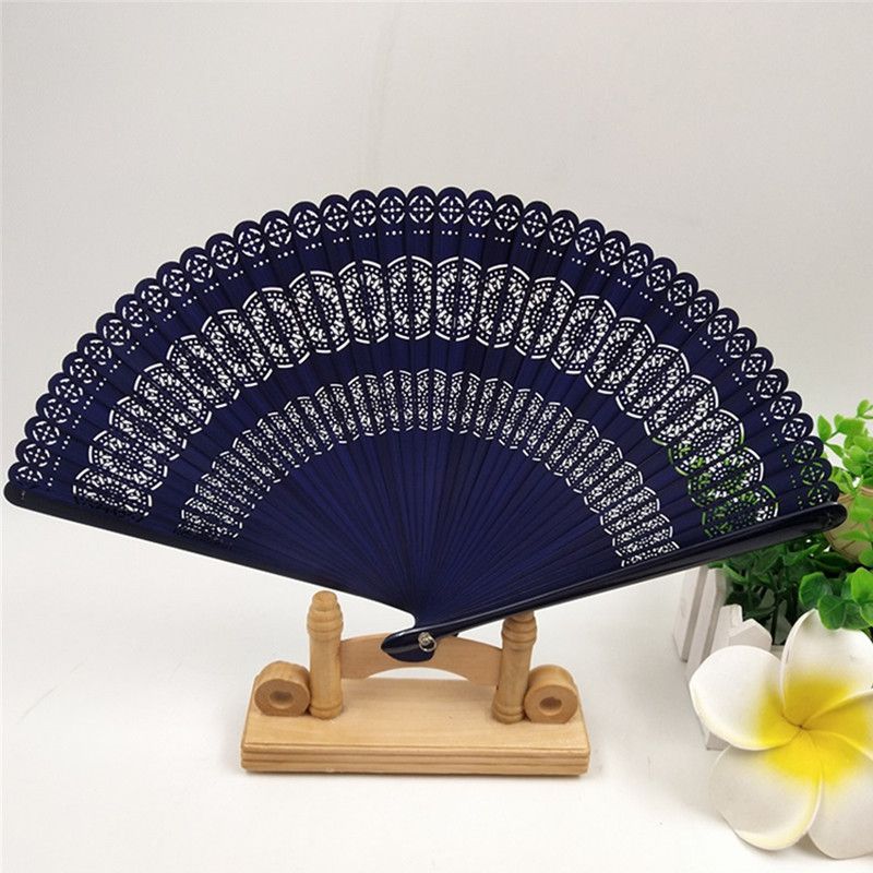 挂环镂空女扇  欧花蜻蜓铜钱全竹扇  骨礼品扇子  PARFOIS  冲花骨  折扇定制