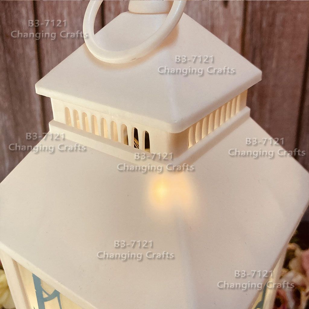 Christmas wind light, large black Nordic simple plastic glass windproof candle holder, romantic wedding decoration piece Specification image