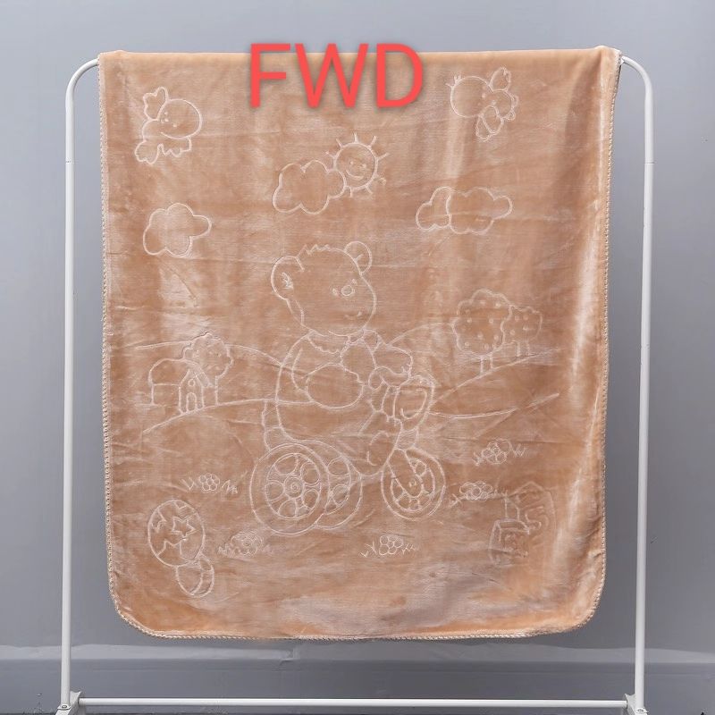 Bedding, children's blanket, solid color embossed children's blanket, plain children's blanket, children's blanket, cover blanket Item Picture