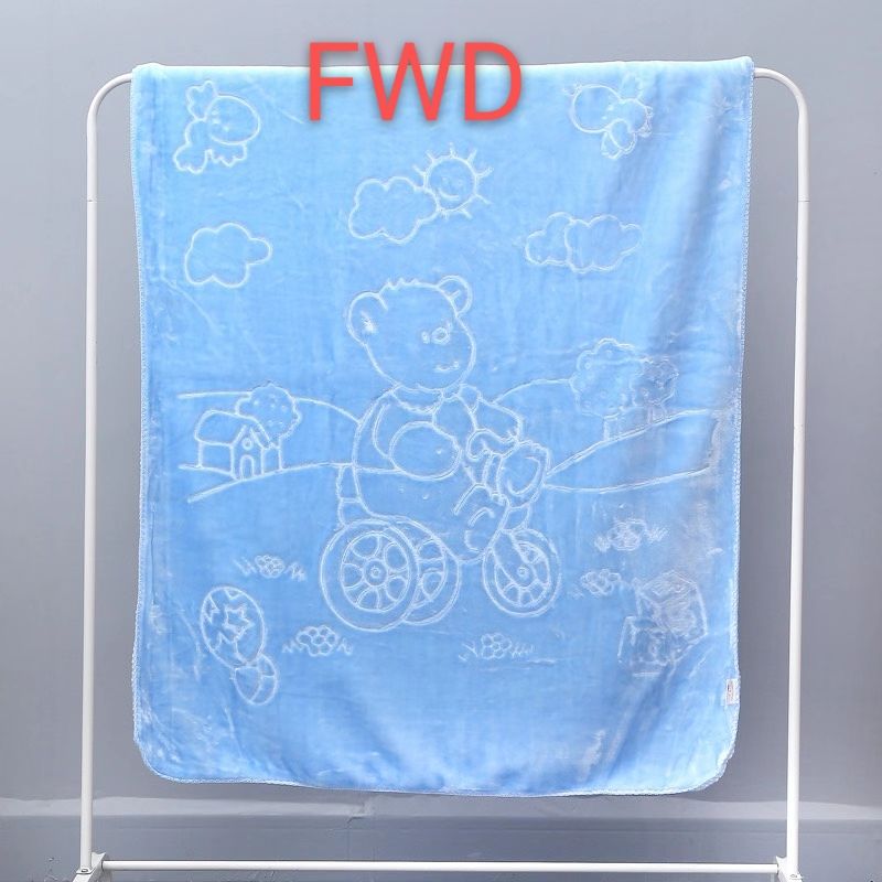 Bedding, children's blanket, solid color embossed children's blanket, plain children's blanket, children's blanket, cover blanket details Picture