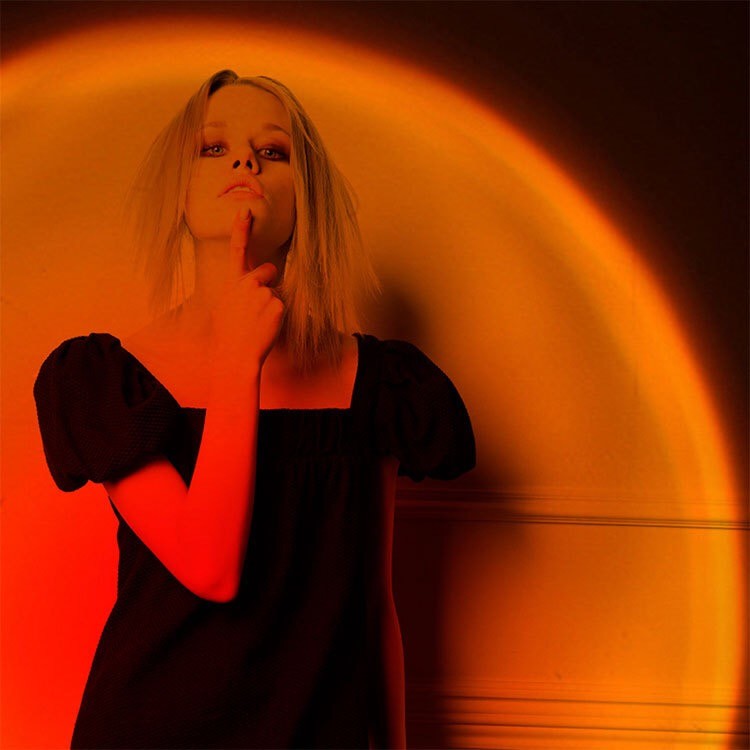 LED灯彩虹投影灯落日灯日不落灯网红直播背景投影氛围台灯详情图17