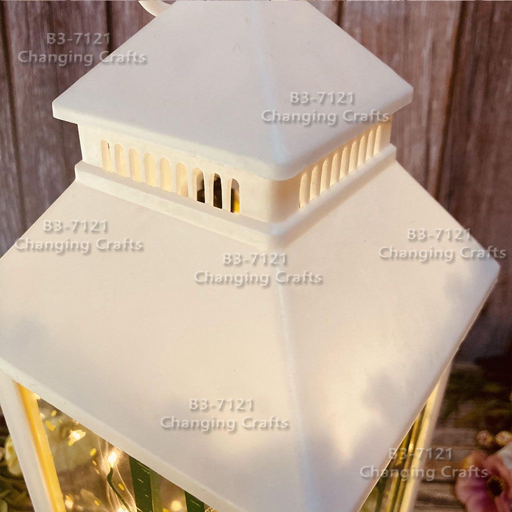Christmas wind light, large black Nordic simple plastic glass windproof candle holder, romantic wedding decoration craftsmanship Specification image