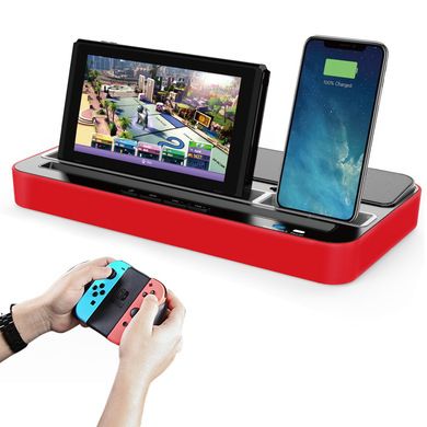 PG-9119switch充电底座支架多功能座充音响兼容安卓/ios播放音乐