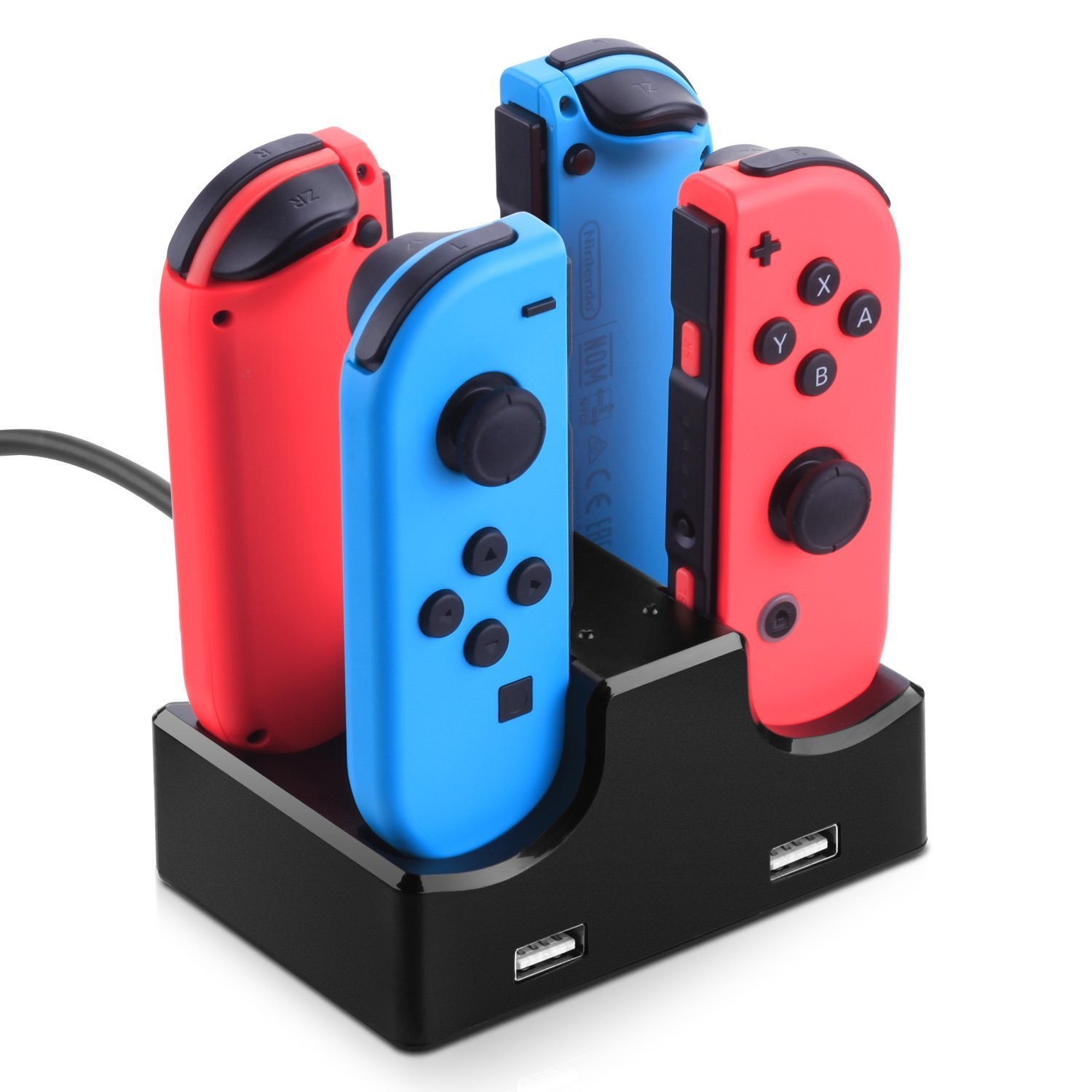 Nintendo Switch controller four-in-one charger, NS four-in-one charger, four small controller mounts, left and right controller mounts detail image 4