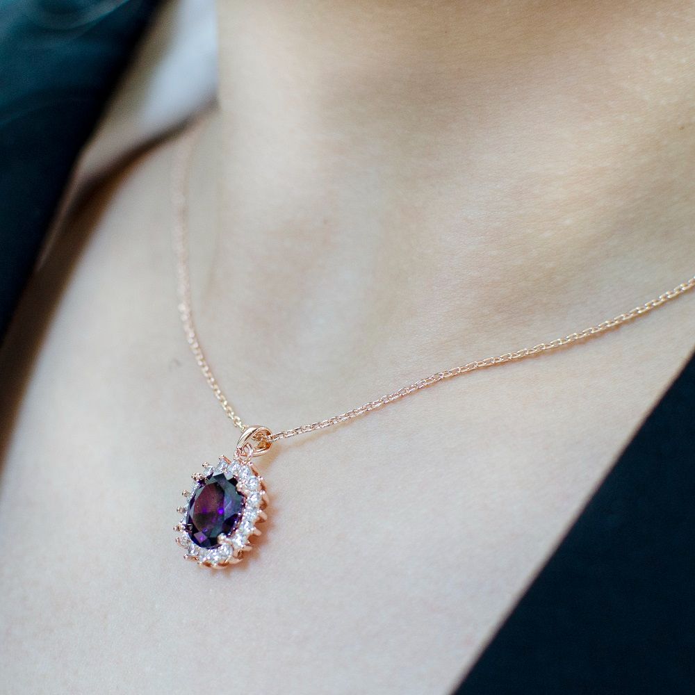 项链女ins不掉色质感法式复古轻奢小资小众生日礼物吊坠锆石