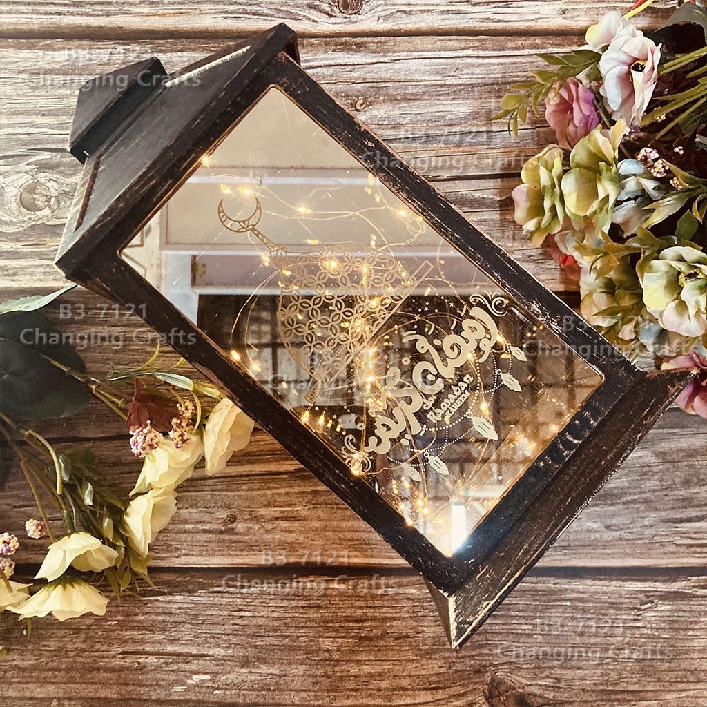 New decorative craft lantern eid mubarak, ramadan style lantern, cross-border exclusive supply Item Picture