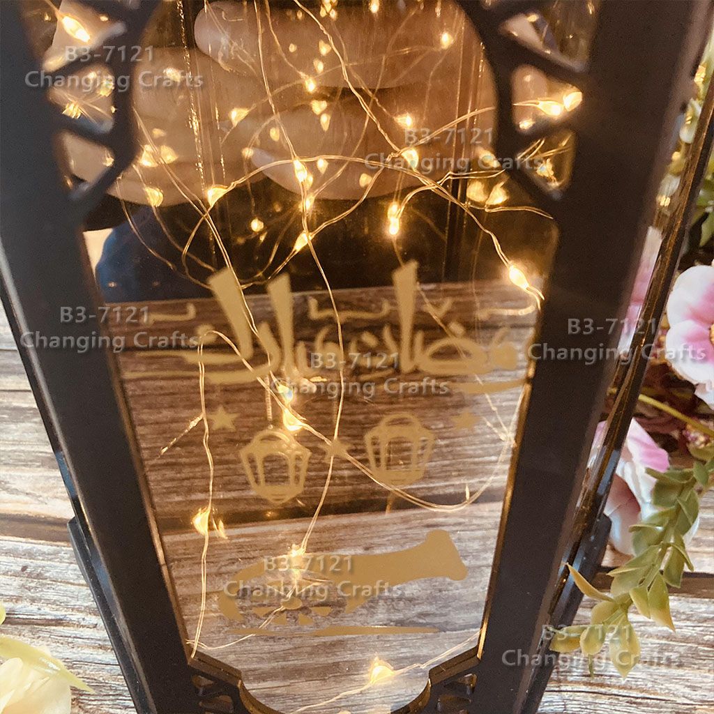 Cross-border wholesale of Ramadan Christmas wind lamps, LED electronic candles, Ramadan night lights, antique horse lanterns, decorative craft ornaments, craft ornaments, craft ornaments, craft ornaments, craft ornaments Specification image