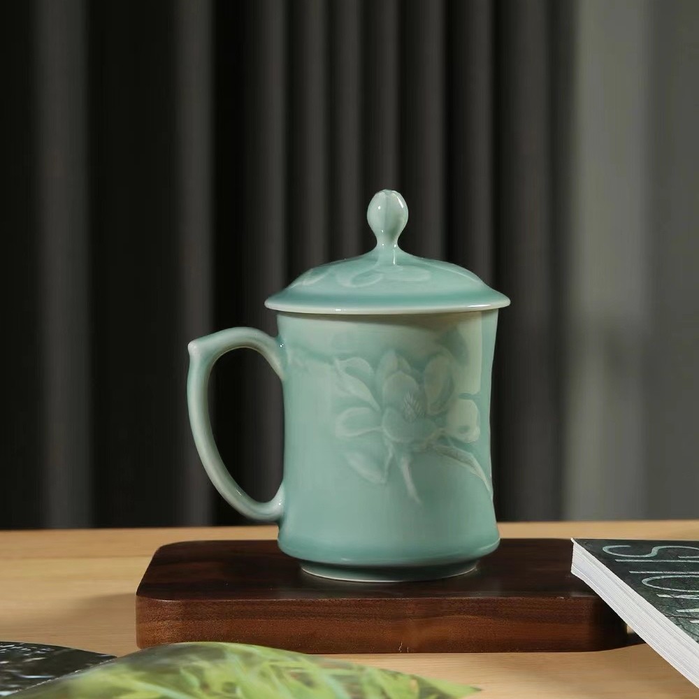 龙泉青瓷茶杯办公水杯陶瓷茶杯 测试勿拍详情1