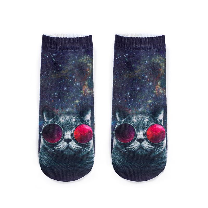  socks 3D printed deodorant sweat  animal cats socks thumbnail