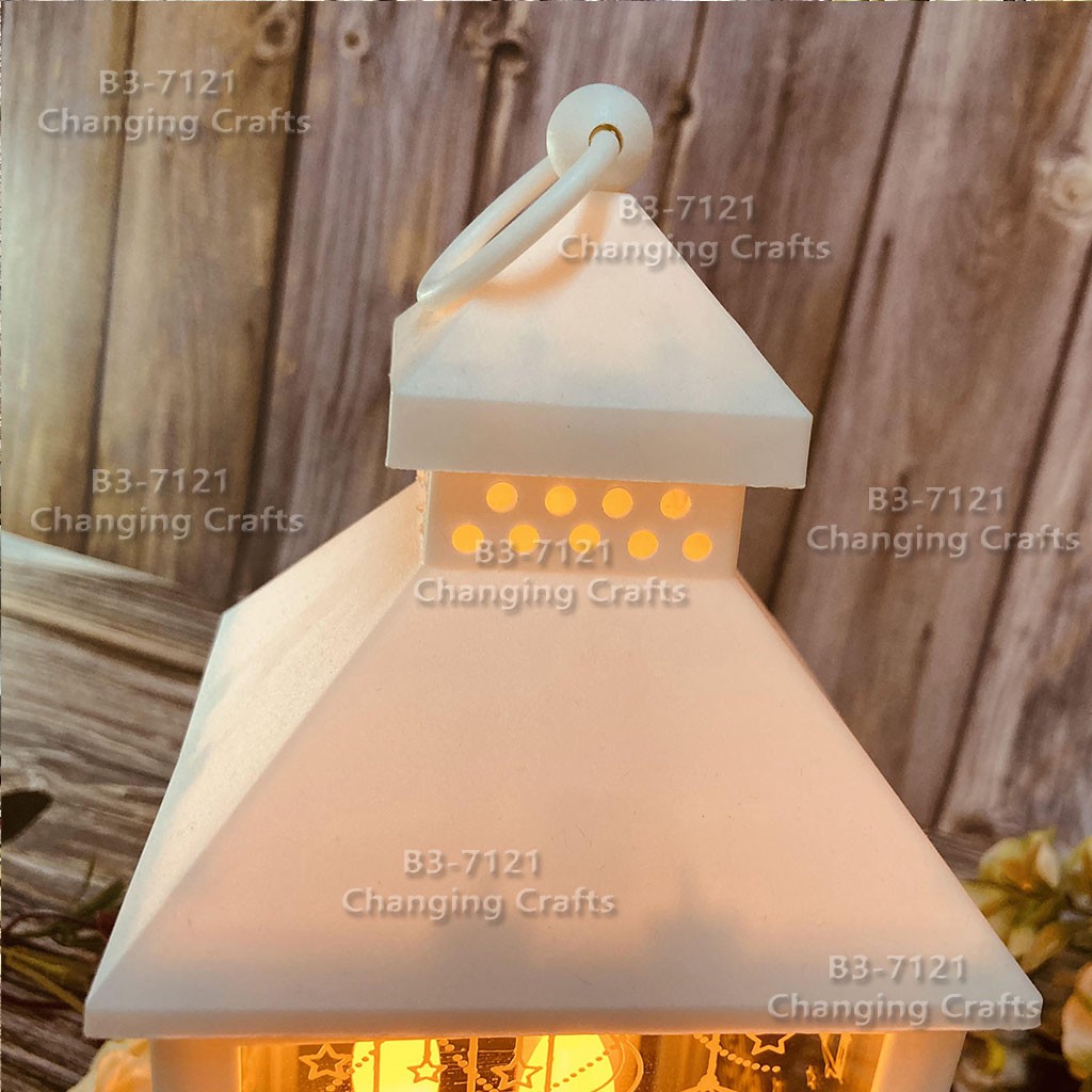 斋月风灯笼蜡烛台电子小马灯油灯摆挂件装饰工艺LED中号六角风灯万圣诞鬼节装饰仿古详情图16