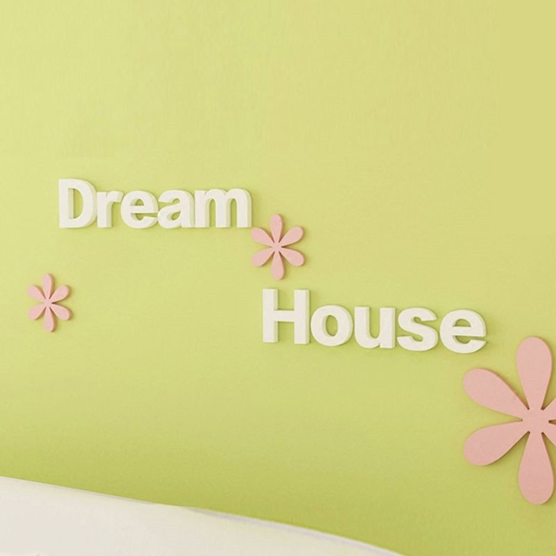 Three-dimensional removable creative letter wall stickers for bedrooms, wooden living rooms, background walls, wall decoration stickers and murals detail image 4