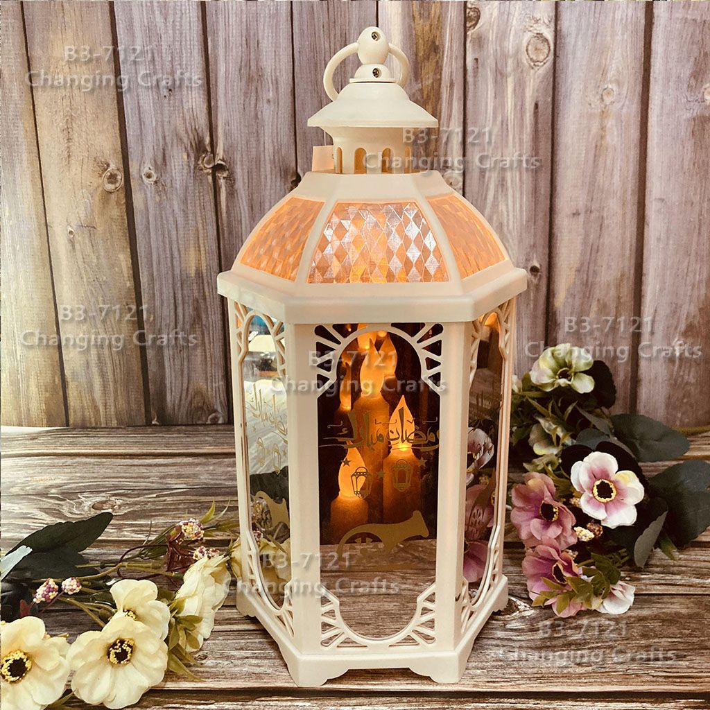 Lantern Ramadan Festival lantern Eid custom iron lantern decoration crafts Middle East Saudi Arabia Dubai lantern study hex Halloween Christmas decoration full figure