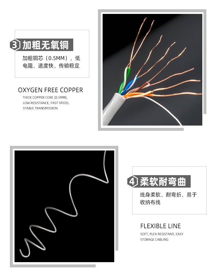 超五类网线305米箱非屏蔽无氧铜监控poe百兆家用高速双绞线宽带线详情图7