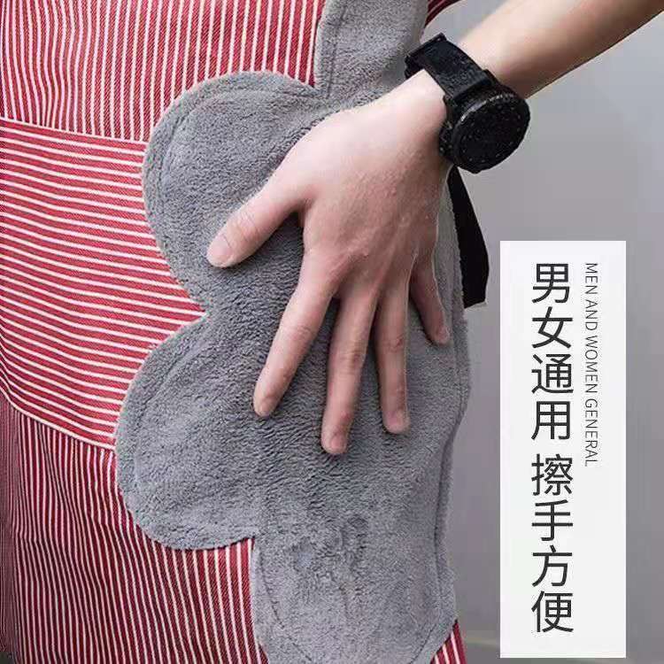 防水可擦手时尚款韩版围裙女厨房家用做饭防油家用罩衣大人详情17