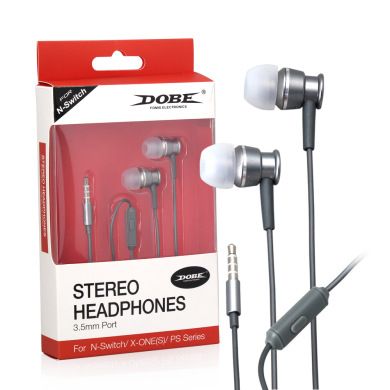dobe Nintendo switch Wired Metal headphones In-ear heavy bass fidelity wired headphones