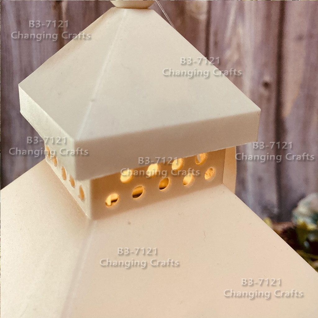 Ramadan plastic medium antique lantern, kerosene lamp, wind lamp decoration process, electronic candle, creative decoration, street stall goods, imported LED lamp, Christmas decoration details Picture